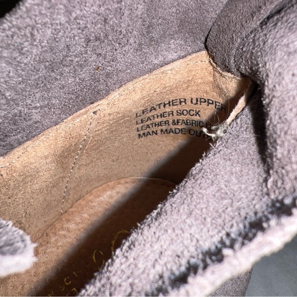 Anthropologie Seychelles Score Booties Sz 9.5 Gray Suede Leather Ankle Boots - Picture 9 of 14